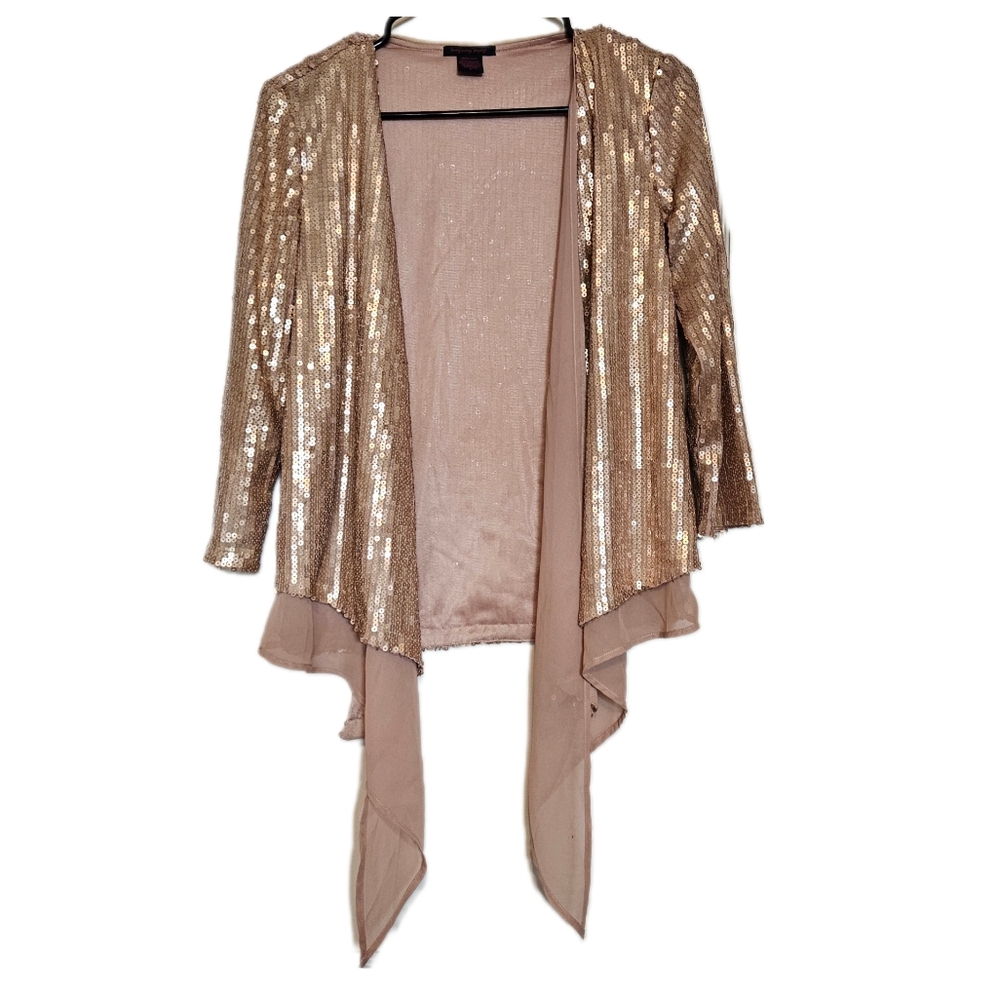 IMAGINARY VOYAGE Rose Gold Sequins Jacket